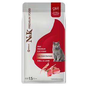N&K แมวโต สูตรคริลล์ออย และ แกะ
