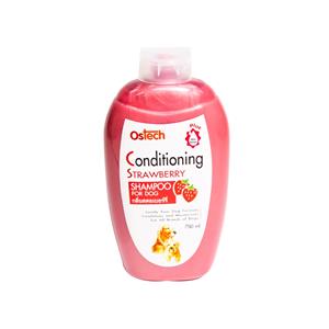 Ostech แชมพูสุนัขผสมครีมนวด กลิ่นสตอเบอรรี่