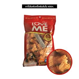 Love Me ขนมสุนัข ทาโร่ส้มพับครึ่งพันไก่ 400ก.