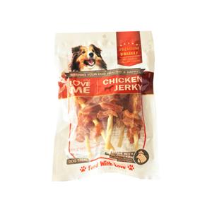 Love Me ขนมสุนัข ไก่เสียบลูกชิ้น 160ก.