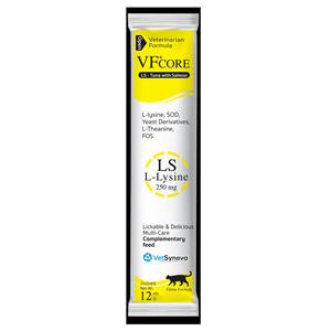 กล่อง VF Core+ สูตรสีเหลือง Lysine 30x12g