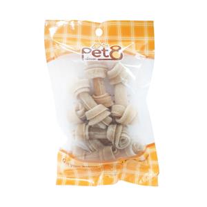 Pet8 ขนมสุนัข กระดูกผูก 2.75นิ้ว HS01 7ชิ้น