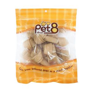 Pet8 ขนมสุนัข กระดูกผูก 5.5นิ้ว HL03 9ชิ้น