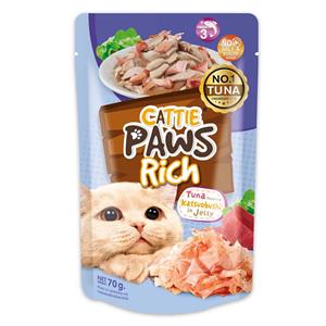 Cattie Paws เพาซ์แมว รสทูน่าคัตสึโอะเยลลี่