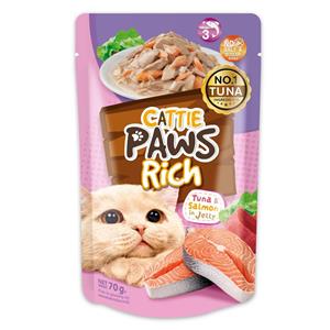 Cattie Paws เพาซ์แมว รสทูน่าแซลมอนเยลลี่