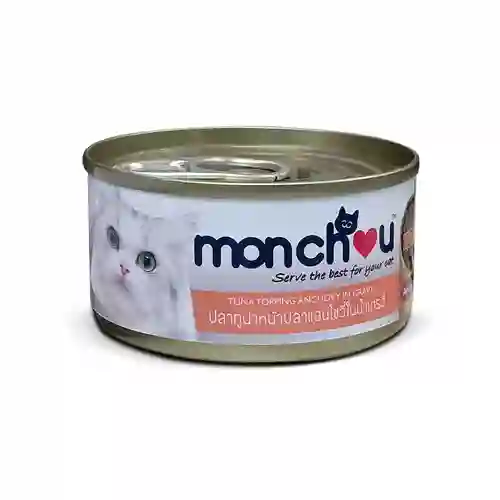 มอนชู,กระป๋อง,กระป๋องแมว,กปแมว,กป,อาหารเปียก,can,โต,adult,เกรวี่,gravy