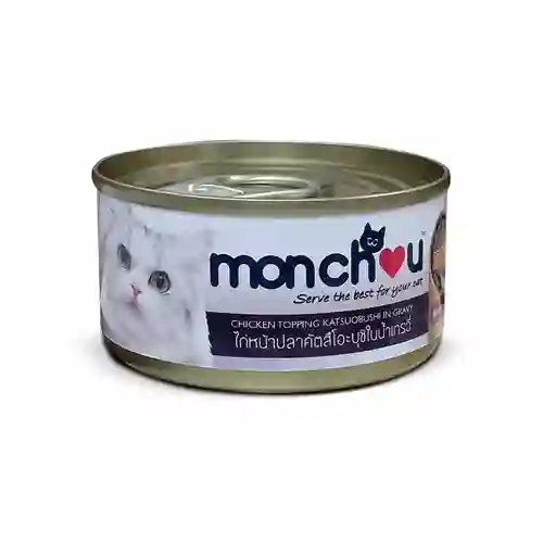 มอนชู,กระป๋อง,กระป๋องแมว,กปแมว,กป,อาหารเปียก,can,โต,adult,เกรวี่,gravy