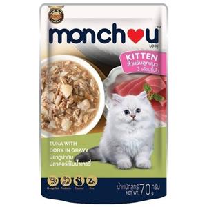 Monchou เพาซ์ลูกแมว รสทูน่าดอร์ลี่ 70 g.