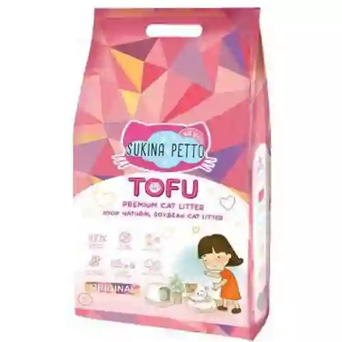 8858788704304 Sukina Petto Tofu ทรายแมว กลิ่นออริจินอล *Suki Tofu 7L. Original 7 L. ซูกินะ,เพ็ทโตะ,sukina,petto,ทรายแมว,litter,clump,ทรายเต้าหู้,ถั่ว,เต้าหู้,tofu,natural,bean,ธรรมชาติ,ไม้สน