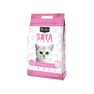 KitCat Soya Clump  ทรายแมวเต้าหู้ กลิ่นสตอเบอรรี่ 7ลิตร