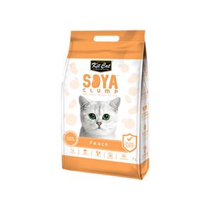 KitCat Soya Clump  ทรายแมวเต้าหู้ กลิ่นพีช 7ลิตร