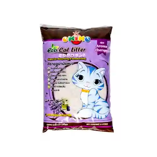 Okiko Eco ทรายแมว กลิ่นลาเวนเดอร์ 5ลิตร