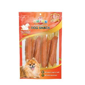 Okiko ขนมสุนัข  สูตรไก่พันปลาแผ่นพับ DF-OKK-092