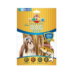 Okiko ขนมสุนัข  สูตรปลาเนื้อขาวพันกระดูกฉลาม