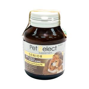 Pet Select Senior วิตามินชะลอวัย สำหรับสุนัขแก่ 30เม็ด