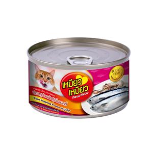 Meow Meow เหมี่ยวๆ รสทูน่ากุ้ง 185ก.