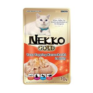 Nekko Gold เพาซ์แมว รสทูน่าคัตทสิโอะ เกรวี่ 70ก.