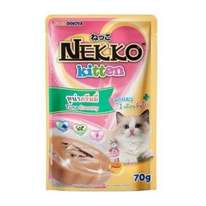 Nekko เพาซ์ลูกแมว รสทูน่าครีมมี่ 70 g.