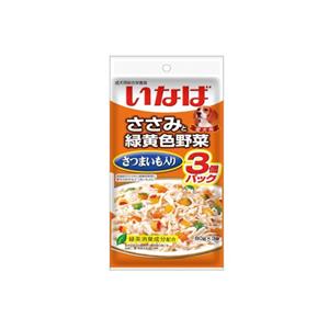 Inaba สุนัข รสสันในไก่หน้ามันเทศและผัก 3x60ก. (QDR-21)