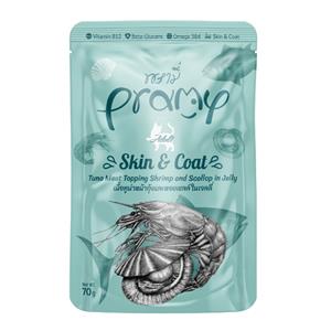 Pramy เพาซ์แมว รสทูน่ากุ้งหอยเยลลี่