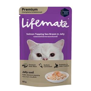 (โหล) 12x70ก. Lifemate เพาซ์แมว รสแซลมอนทรายเยลลี่