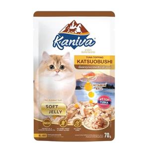 (โหล) 12x70ก. Kaniva เพาซ์แมว รสคัตทสึโอะเยลลี่
