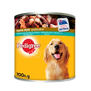 Pedigree สุนัข รสสตูไก่ตับ 700ก.