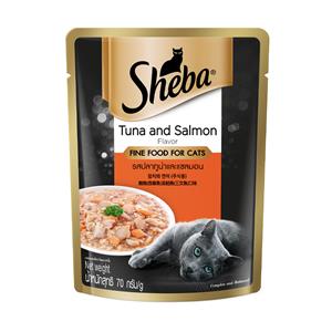Sheba ชีบา เพาซ์แมว รสทูน่าแซลมอน