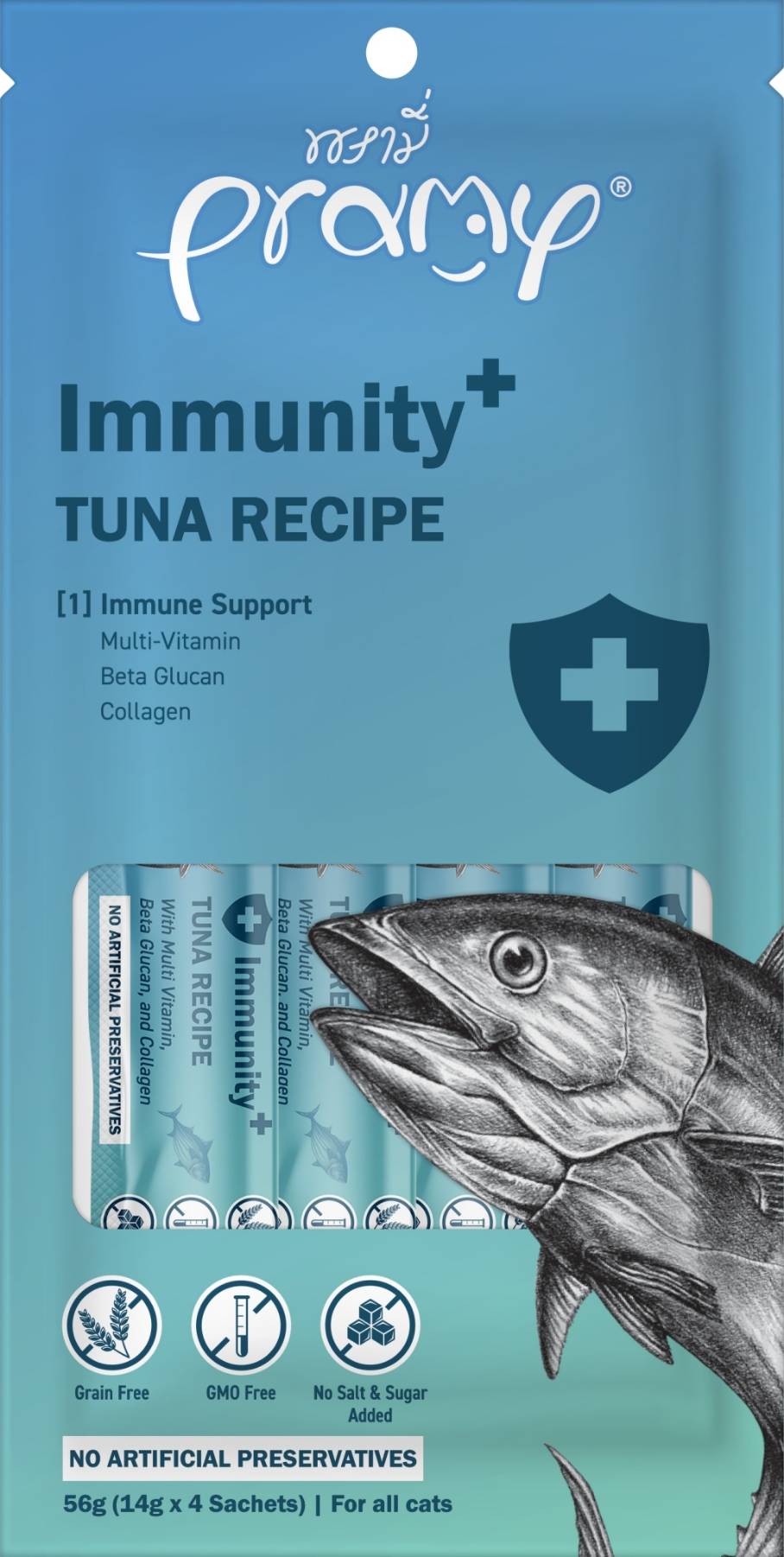 แถมแมวเลีย Pramy 2หลอด + Nutri Treat 1ชิ้น